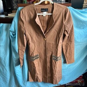 The miles vintage Brown Women's long jacket size 8